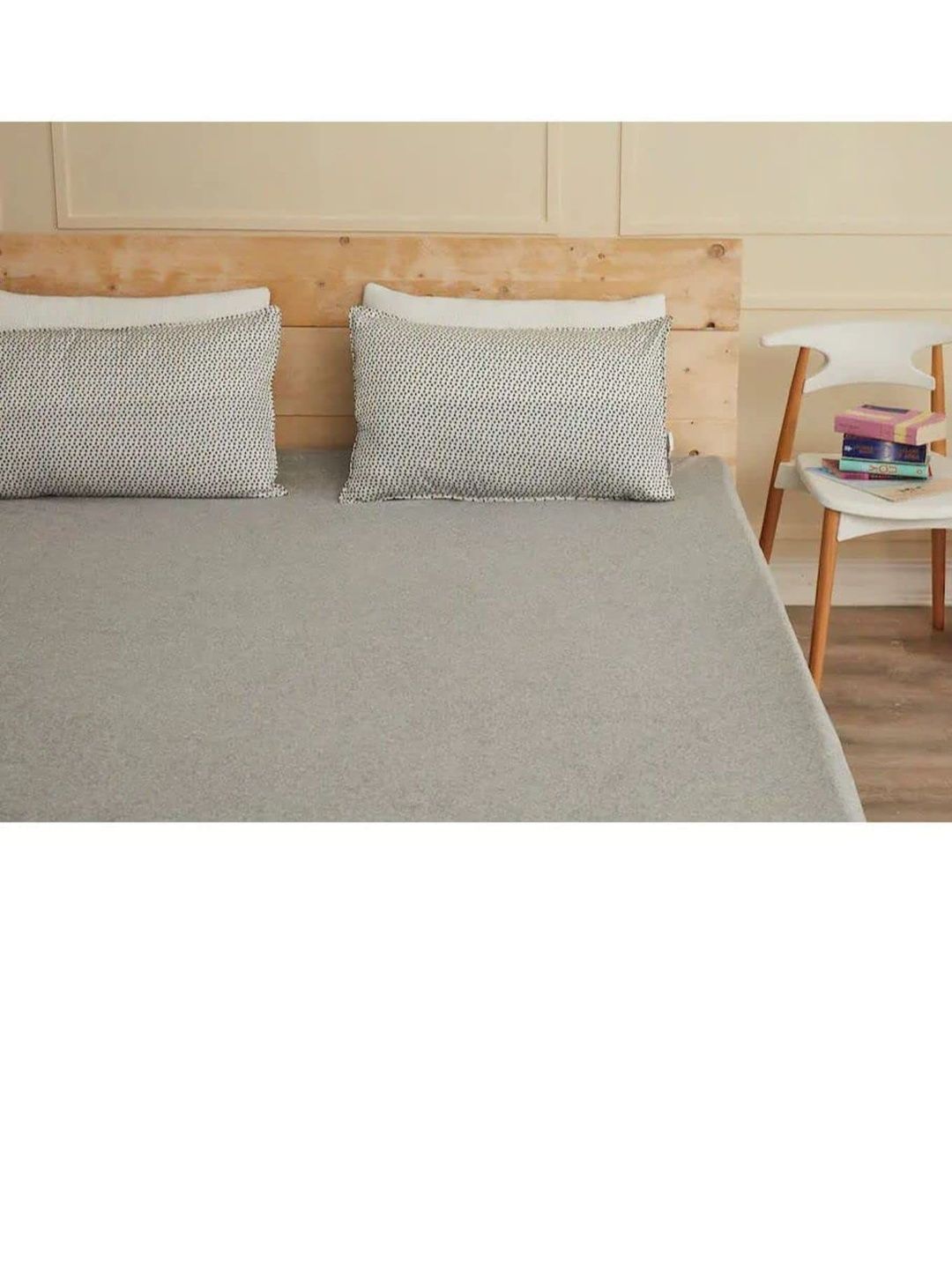 Creeva Grey Water Resistant Single Size Mattress Protector