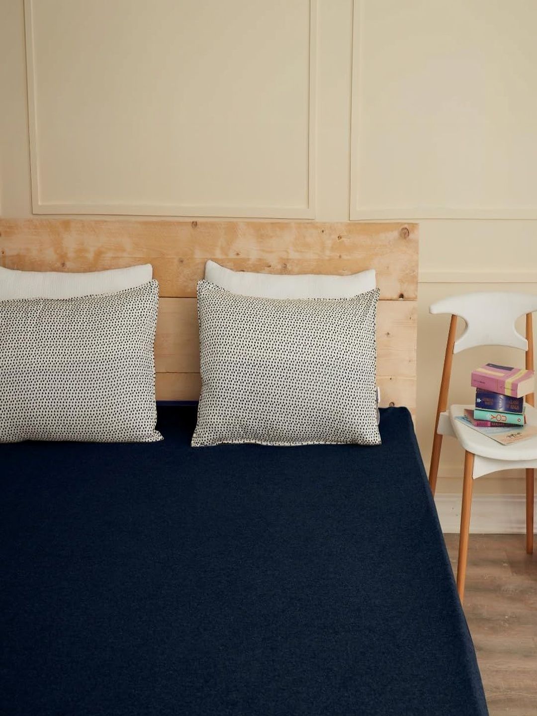 Creeva Navy Blue Terry Water Resistant Mattress Protector