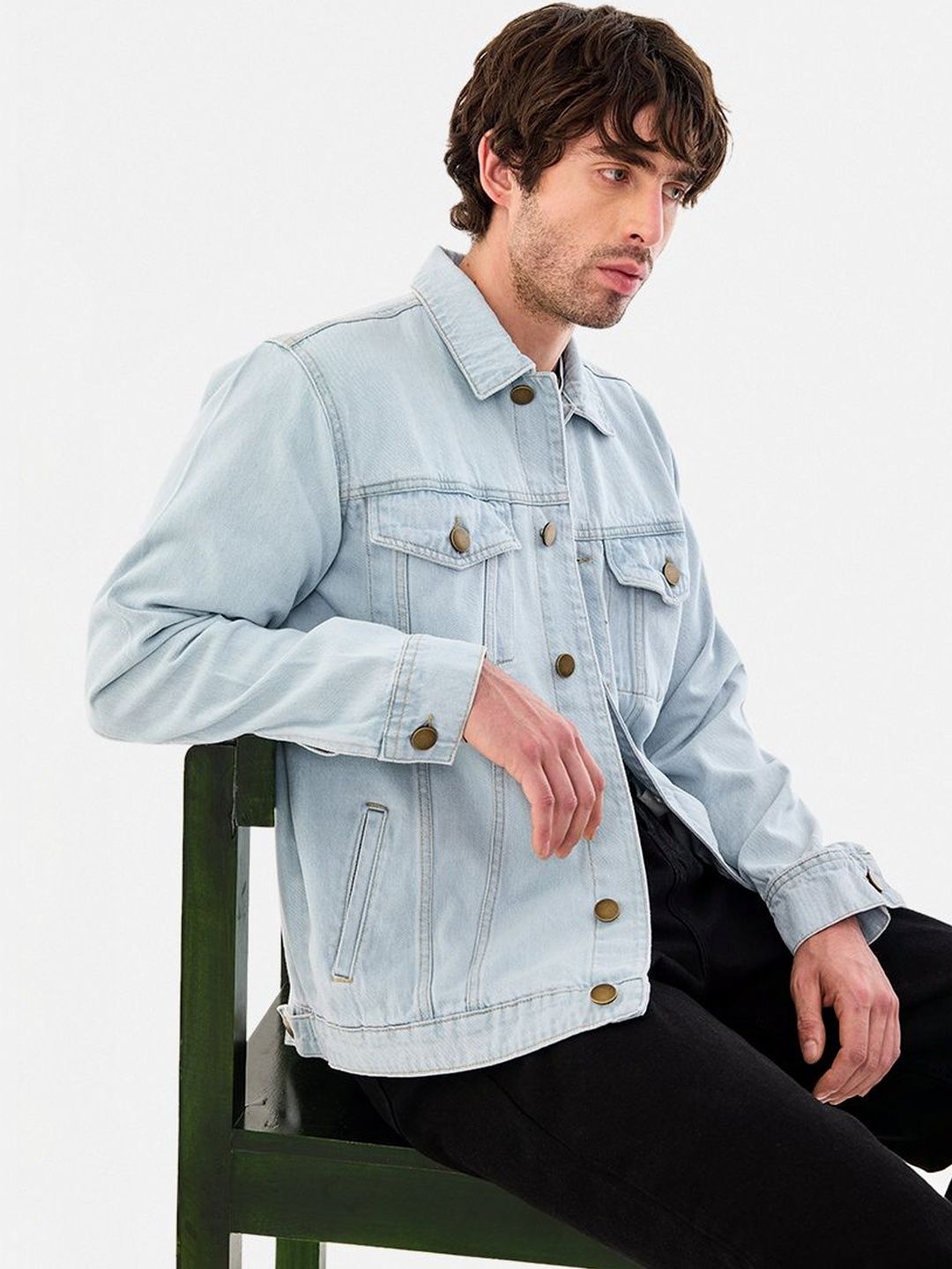 Snitch Light Blue Denim Jacket