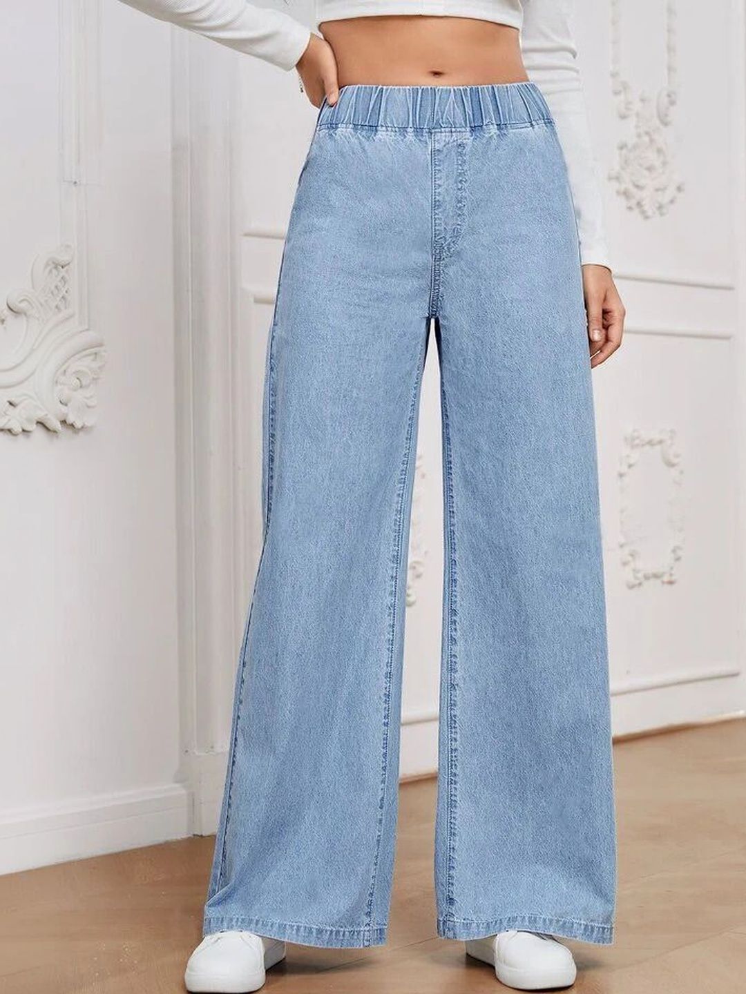 KASHIANXSTYLE Women Comfort Boyfriend Fit High-Rise Stretchable Jeans
