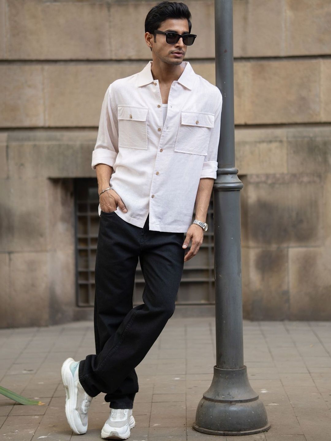 Powerlook Linen Double Lyocell Long Sleeves Shirt