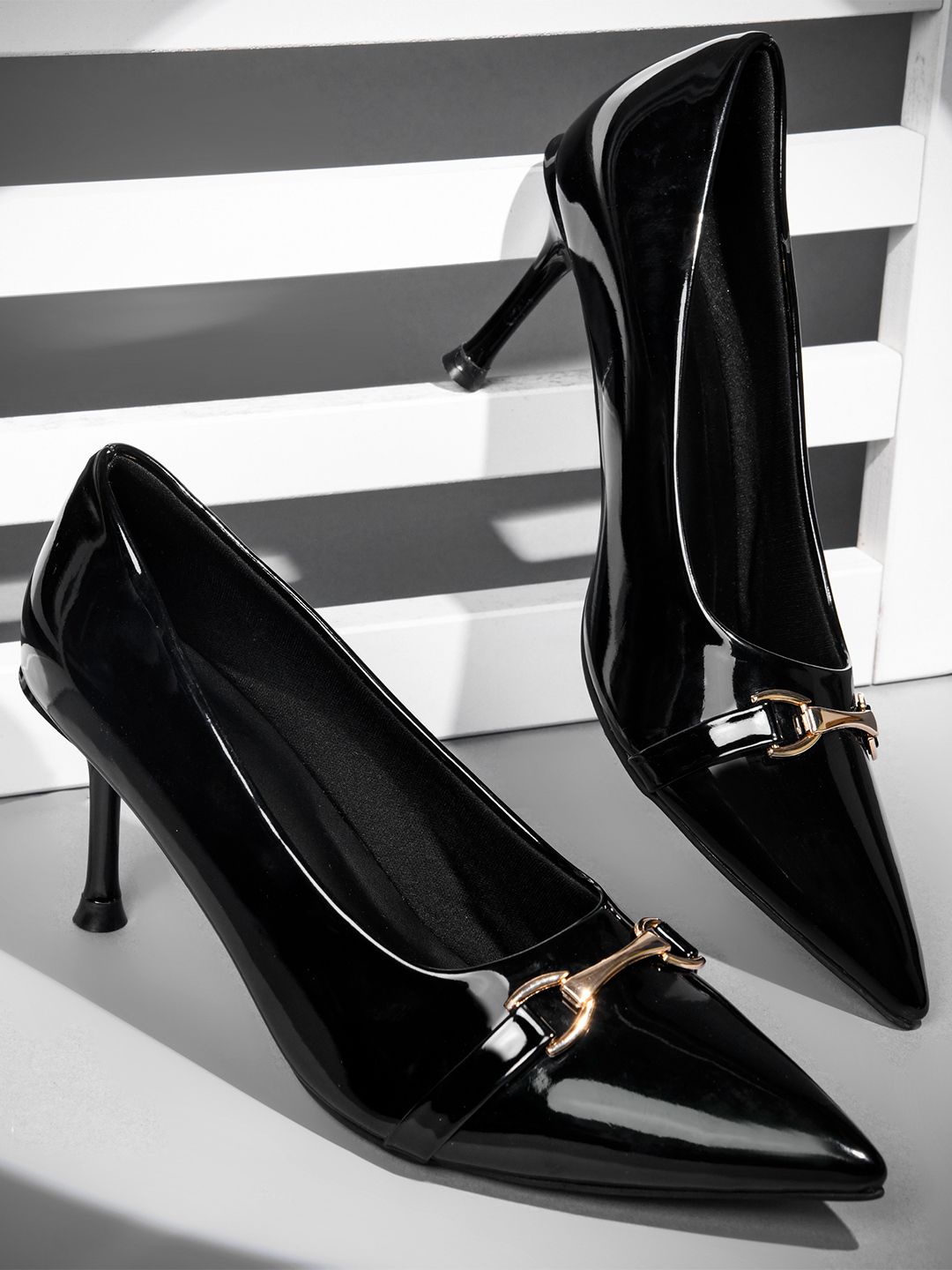 Froh Feet Froh Feet Party Stiletto Pumps with Buckles