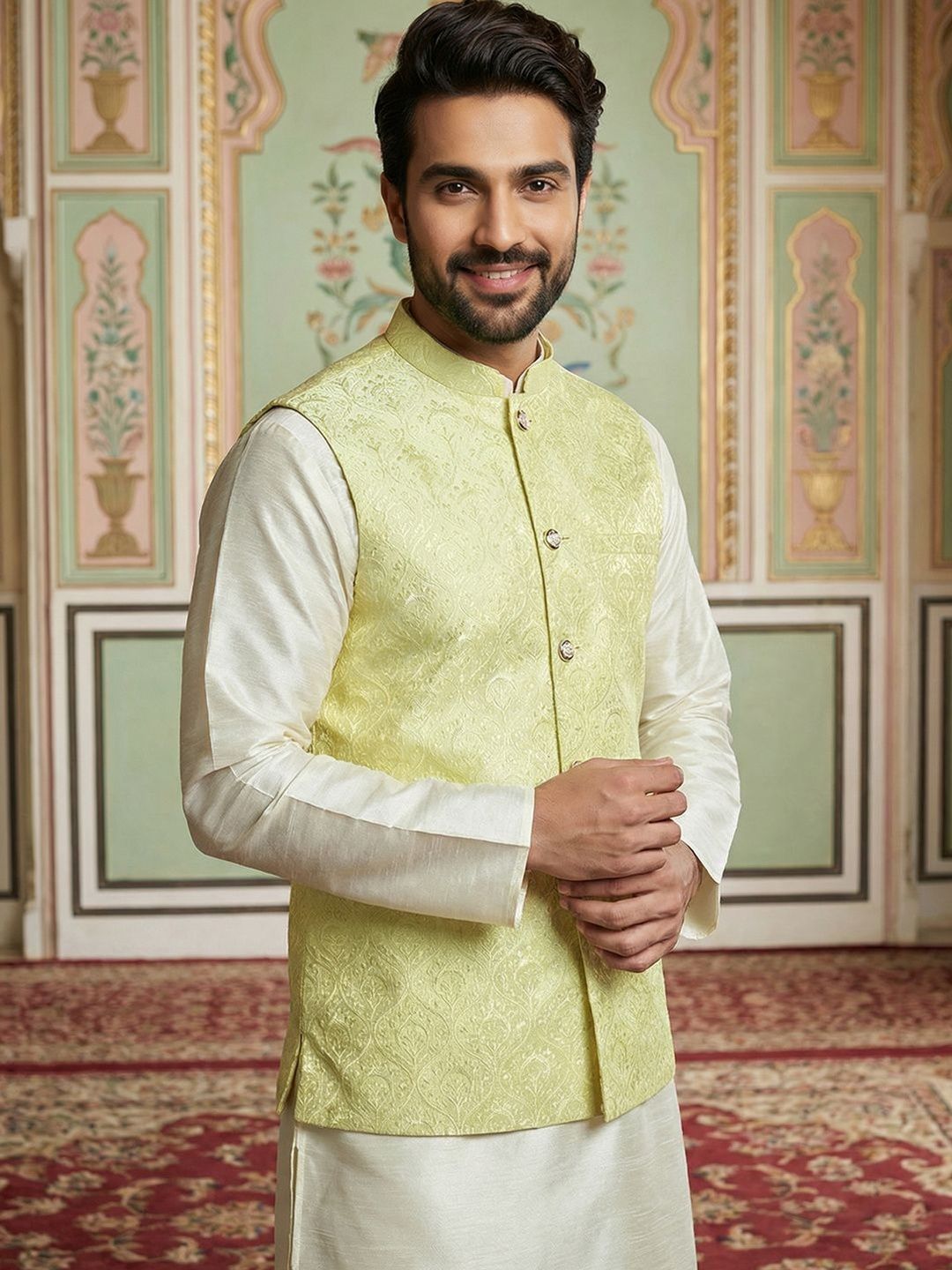 Jompers Embroidered Nehru Jackets