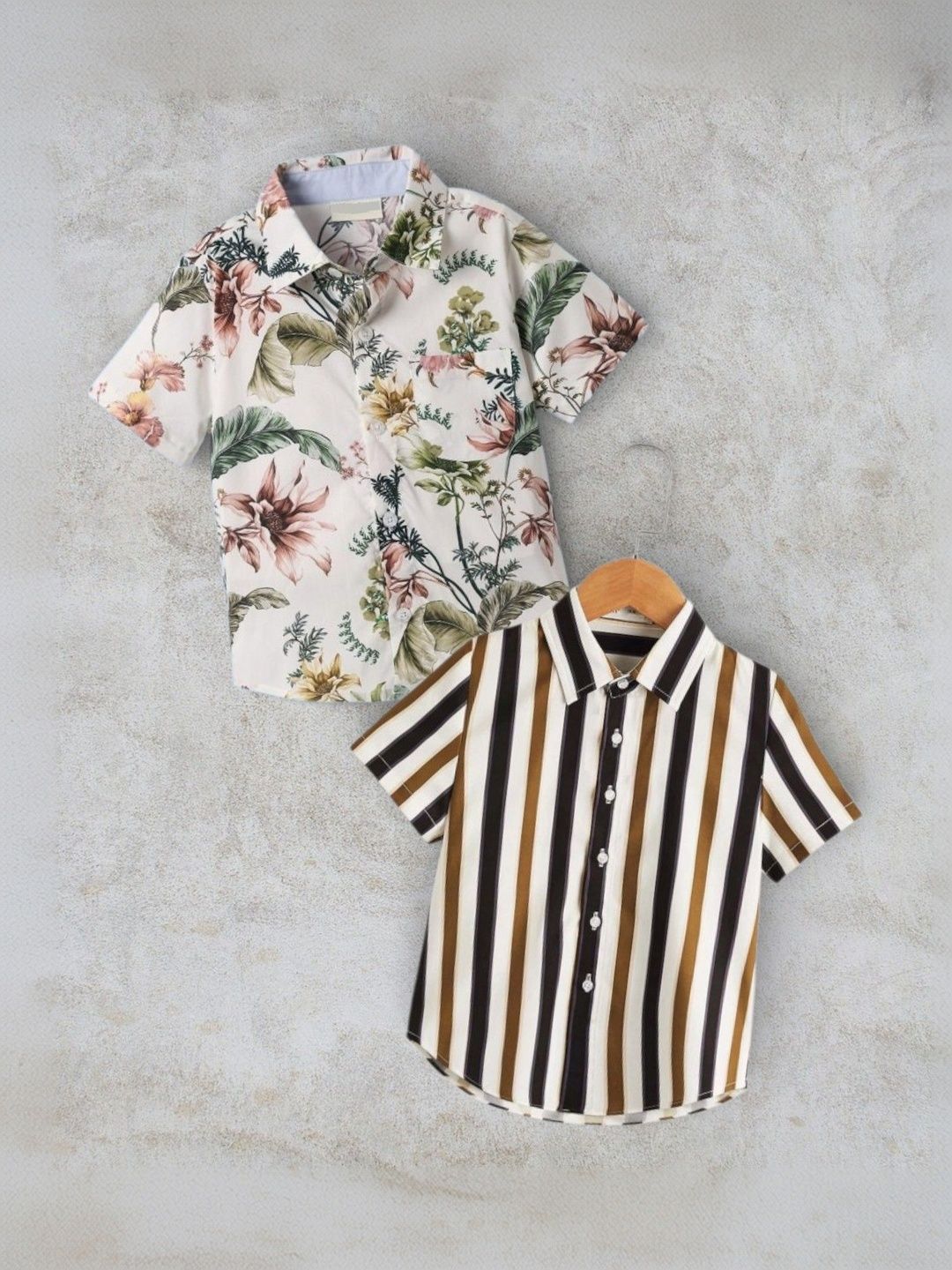 DUTT CREATION Boys Classic Floral Printed Casual Shirt