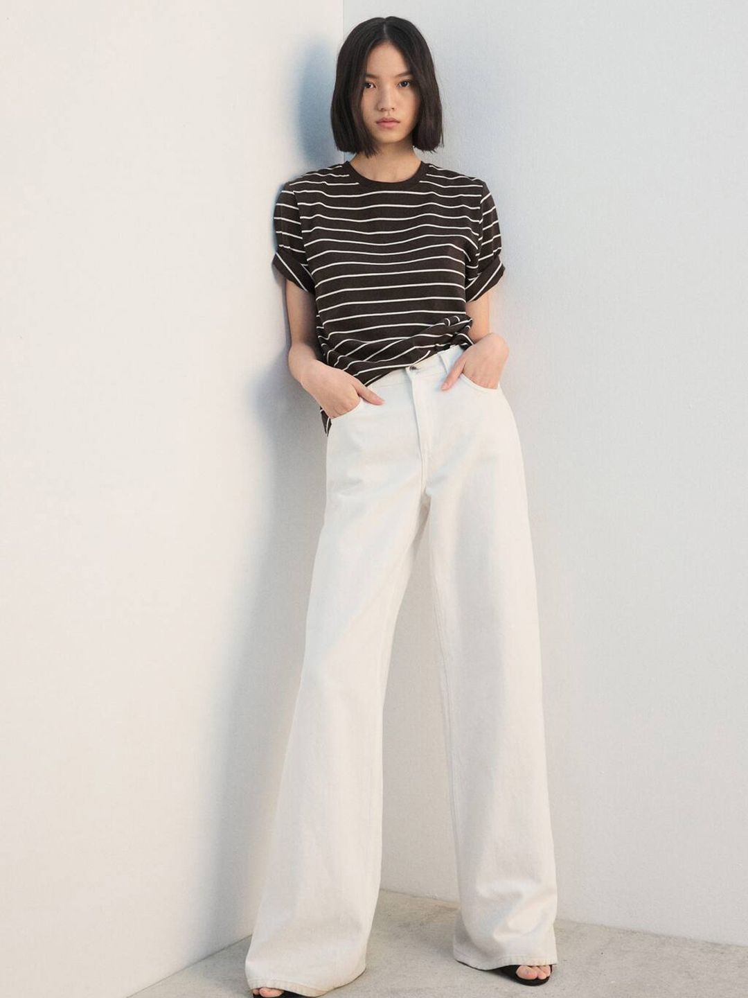 Striped Pure Cotton T-shirt