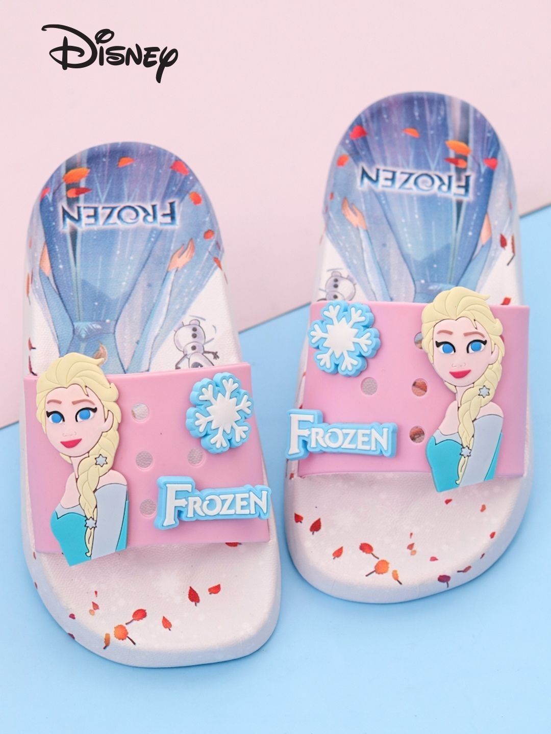 ディズニー ③ Buy Disney By Yellow Bee Girls Printed Rubber Sliders - Flip Flops