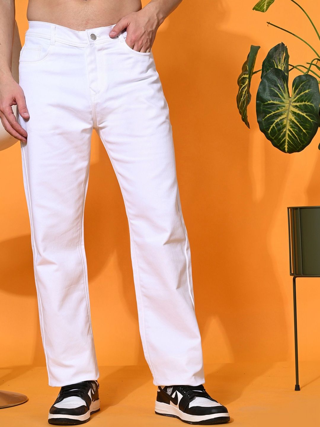 HERE&NOW Men Classic Regular Fit Stretchable Jeans