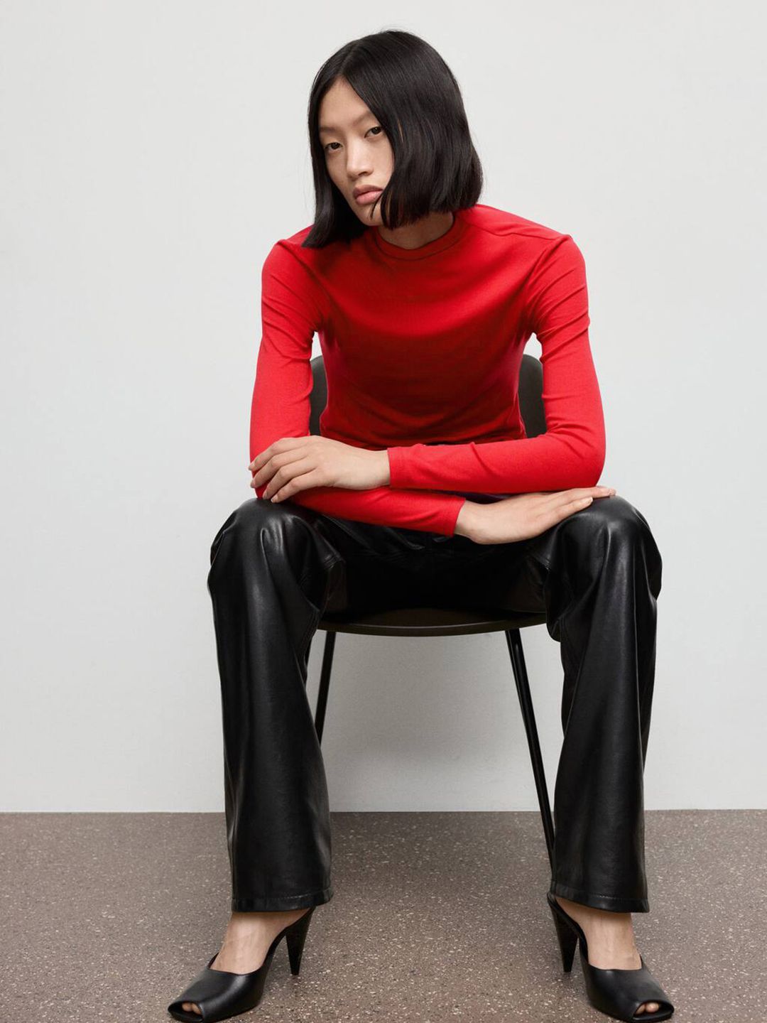 High Neck Slim Fit T-shirt