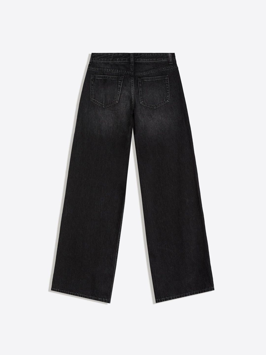 Low-rise wide-leg jeans