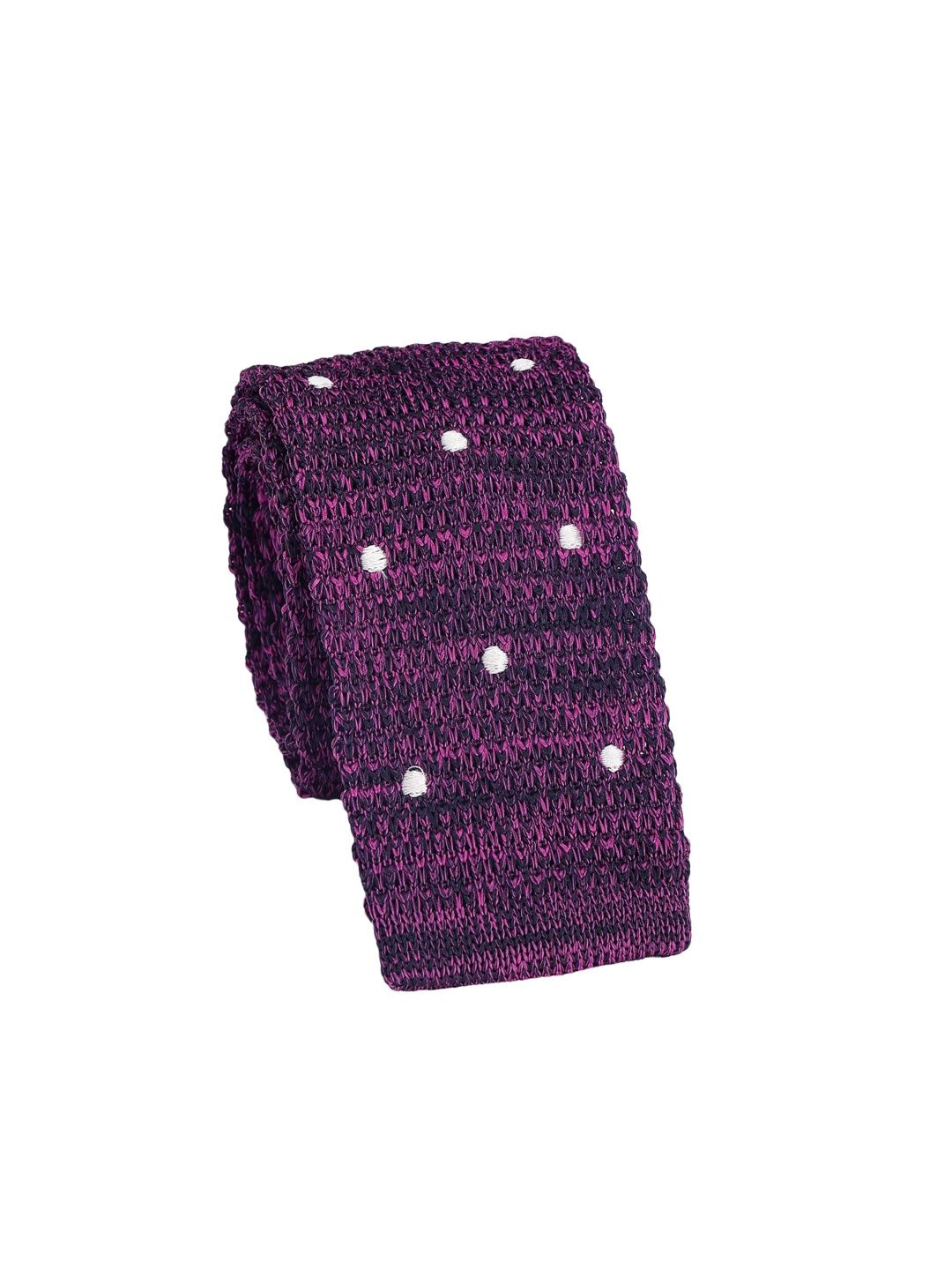 Alvaro Castagnino Men Woven Design Skinny Tie