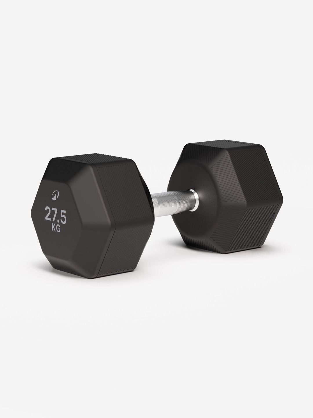 Decathlon Decathlon Corength - Adults Black Cross and Weight Training Hex Dumbbell 27.5 kg