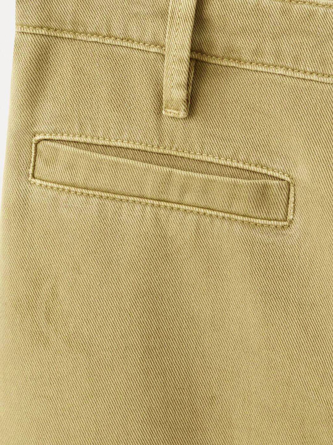 Pure Cotton Barrel Fit Mid-Rise Jeans