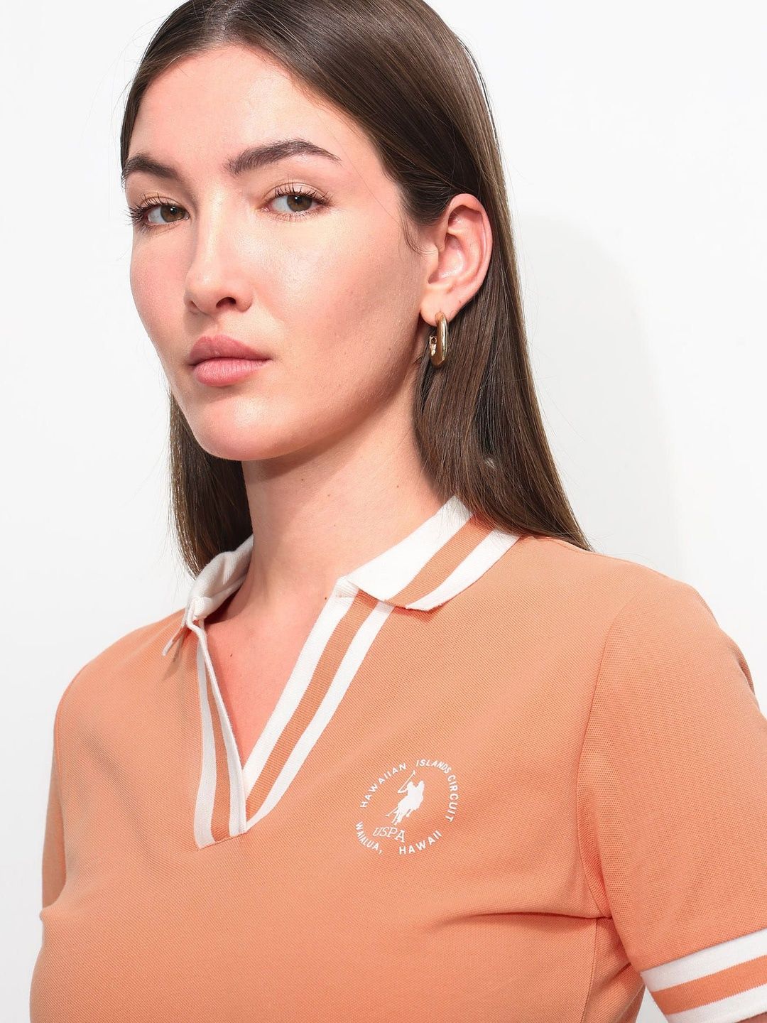 Brand Logo Polo Collar T-shirt