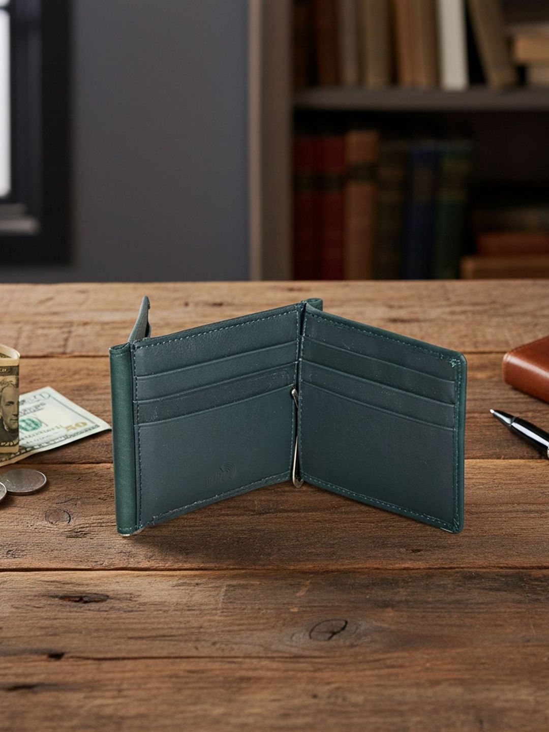 Sassora Men Leather Money Clip