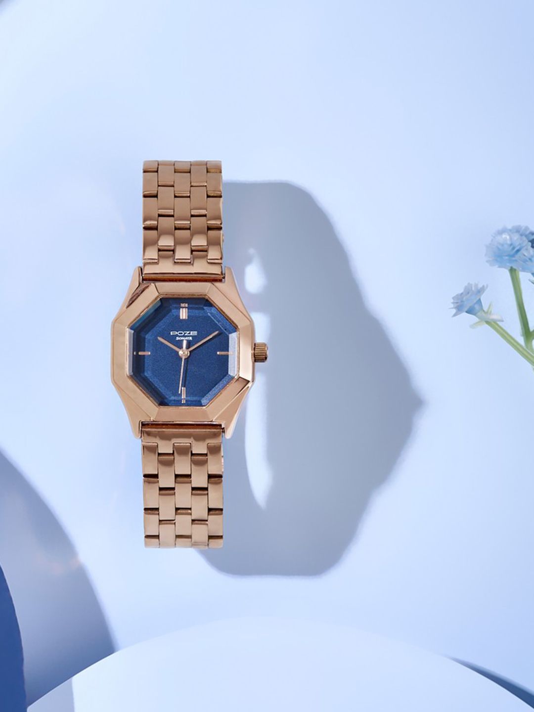 Sonata Women Poze 8 Quartz Analog Blue Dial Watch - SP80169WM01W