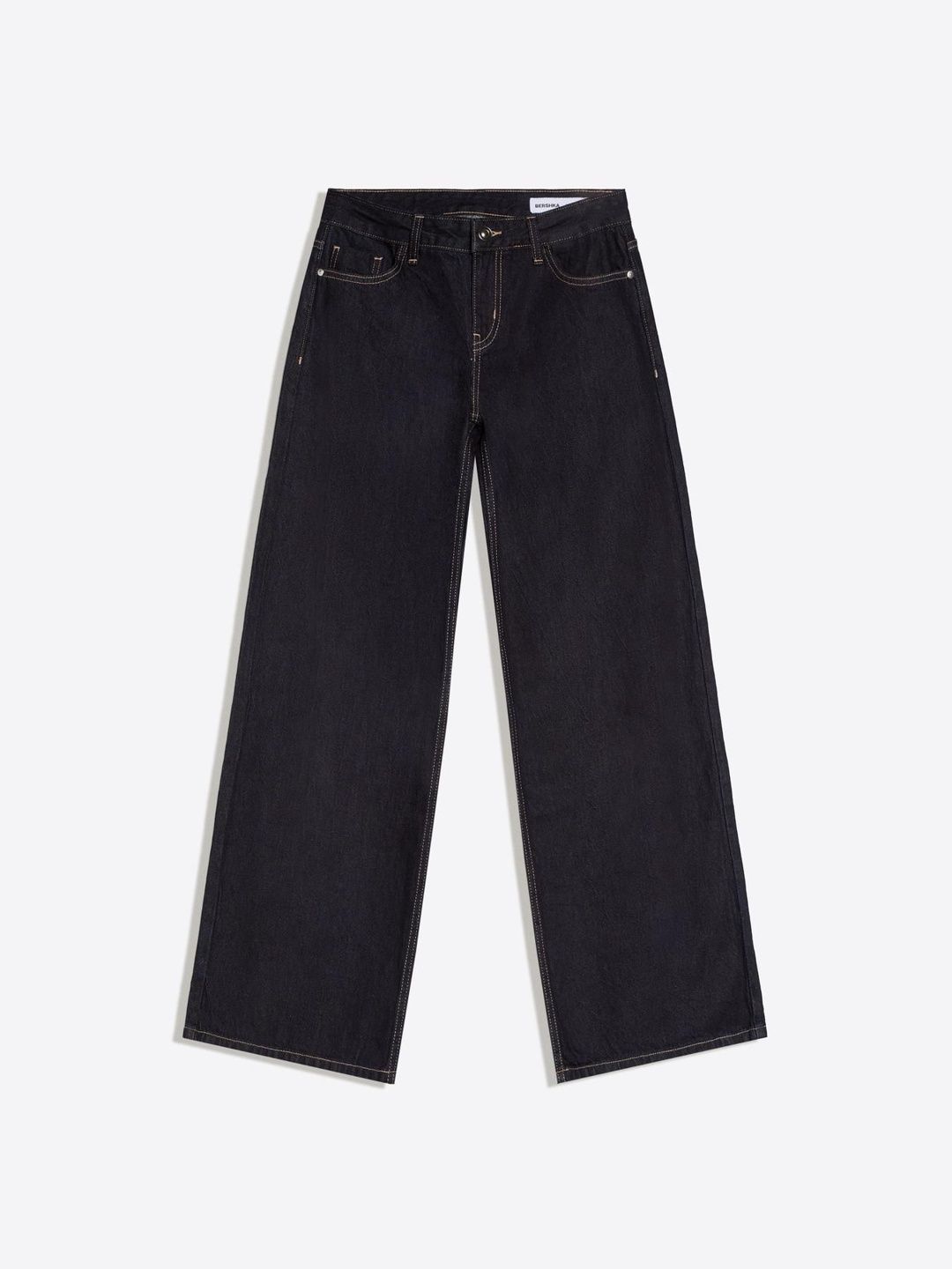 Low-rise wide-leg jeans