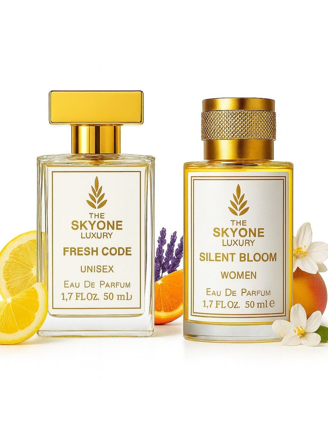 The Skyone Luxury Set Of 2 Fresh Code & Silent Bloom Eau De Parfum - 50 ml Each
