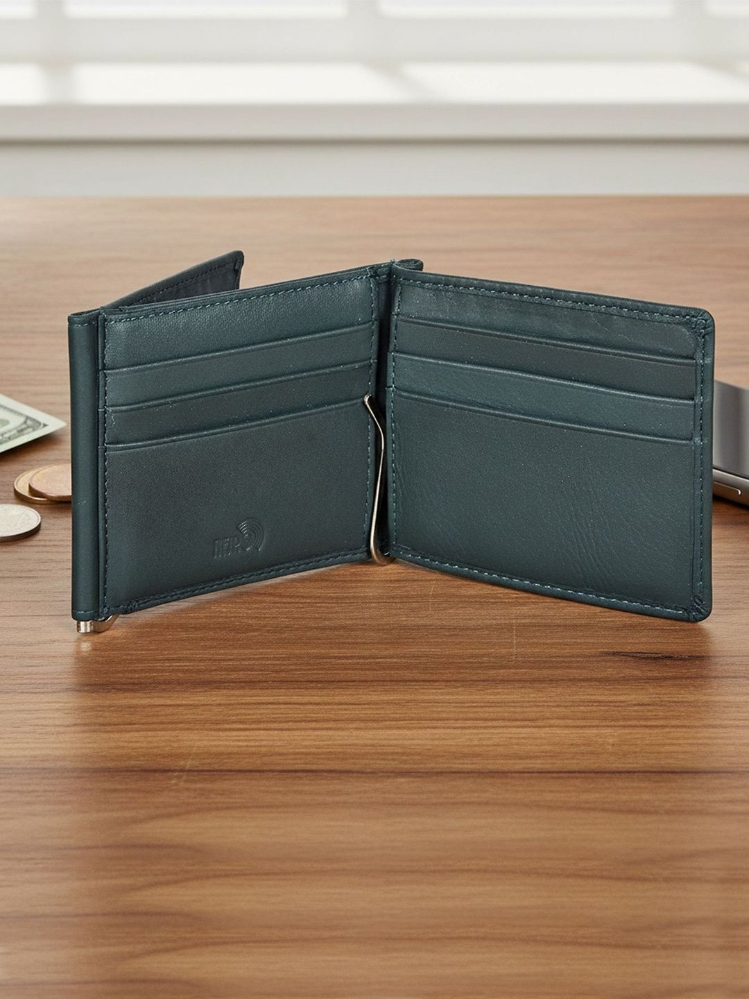 Sassora Men Leather Money Clip