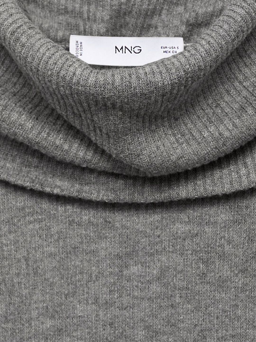 Scarf Neck Ribbed T-shirt