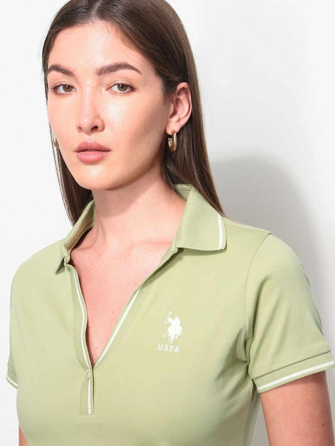 Brand Logo Polo Collar T-shirt