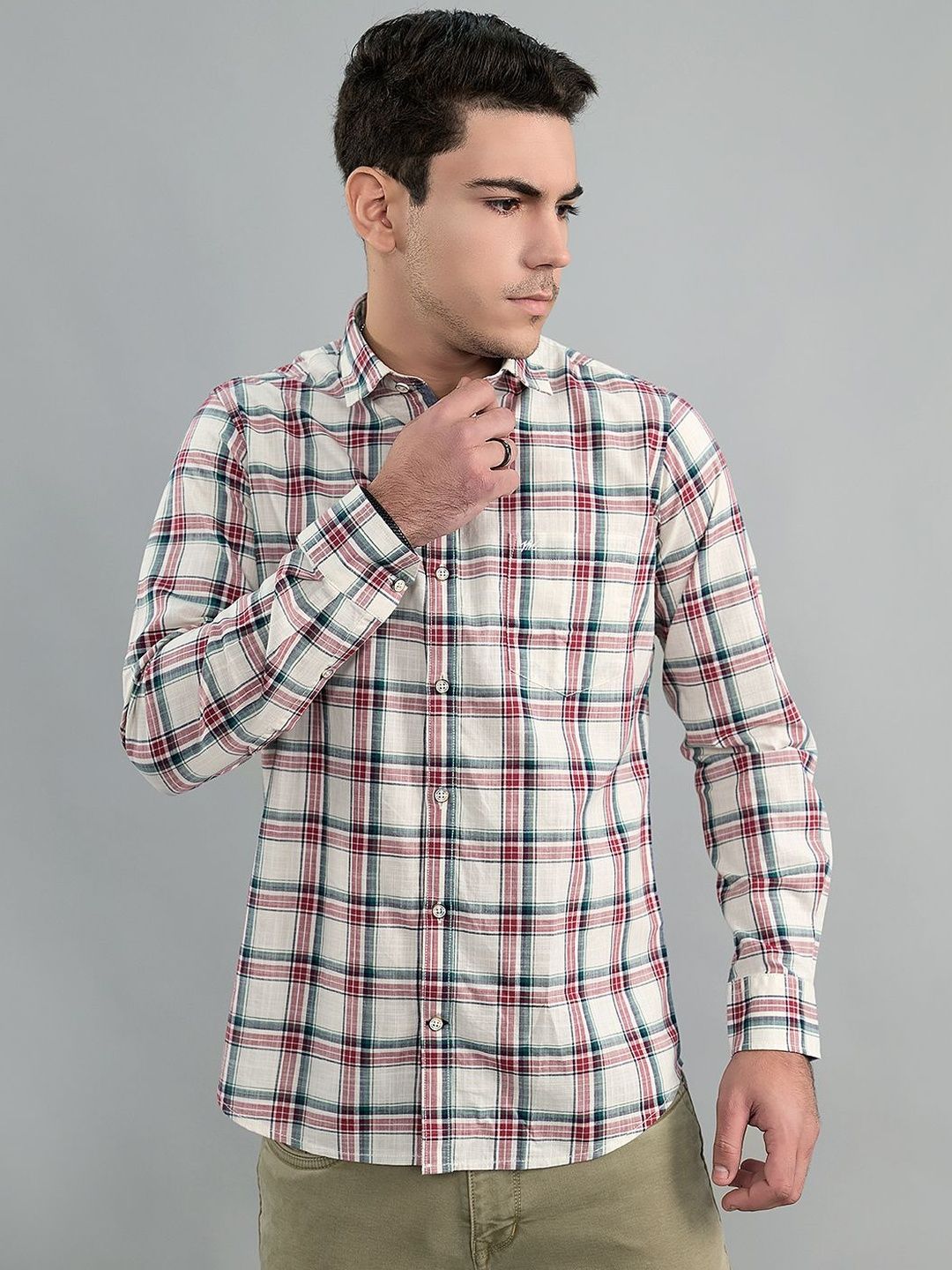 Monte Carlo Men Checked Casual Shirt
