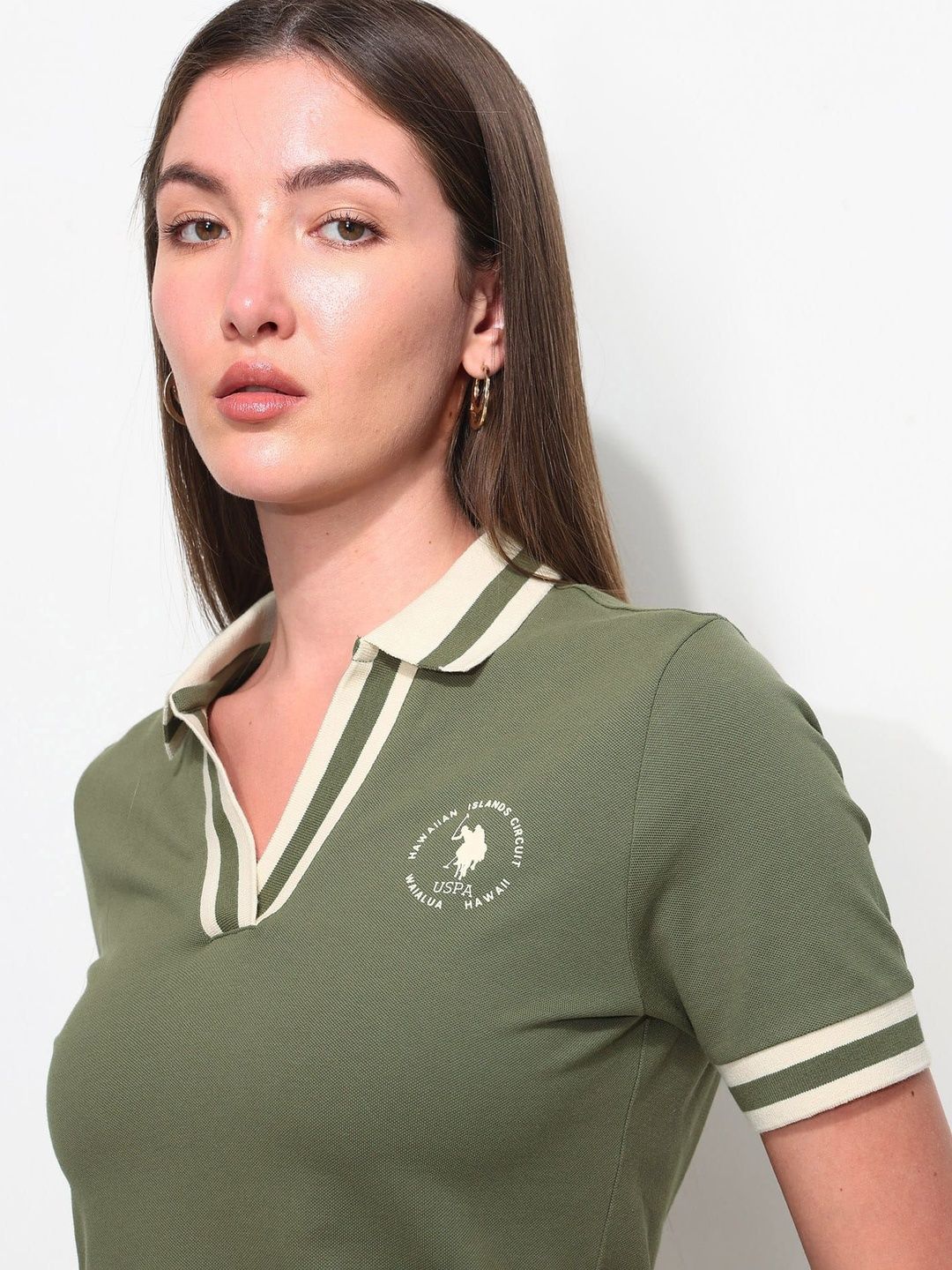 Brand Logo Polo Collar T-shirt