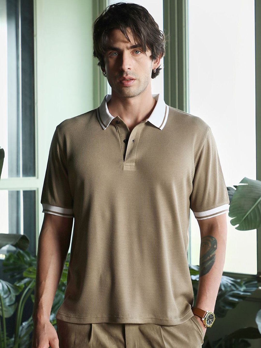 CAHOOT Men Polo Collar T-shirt