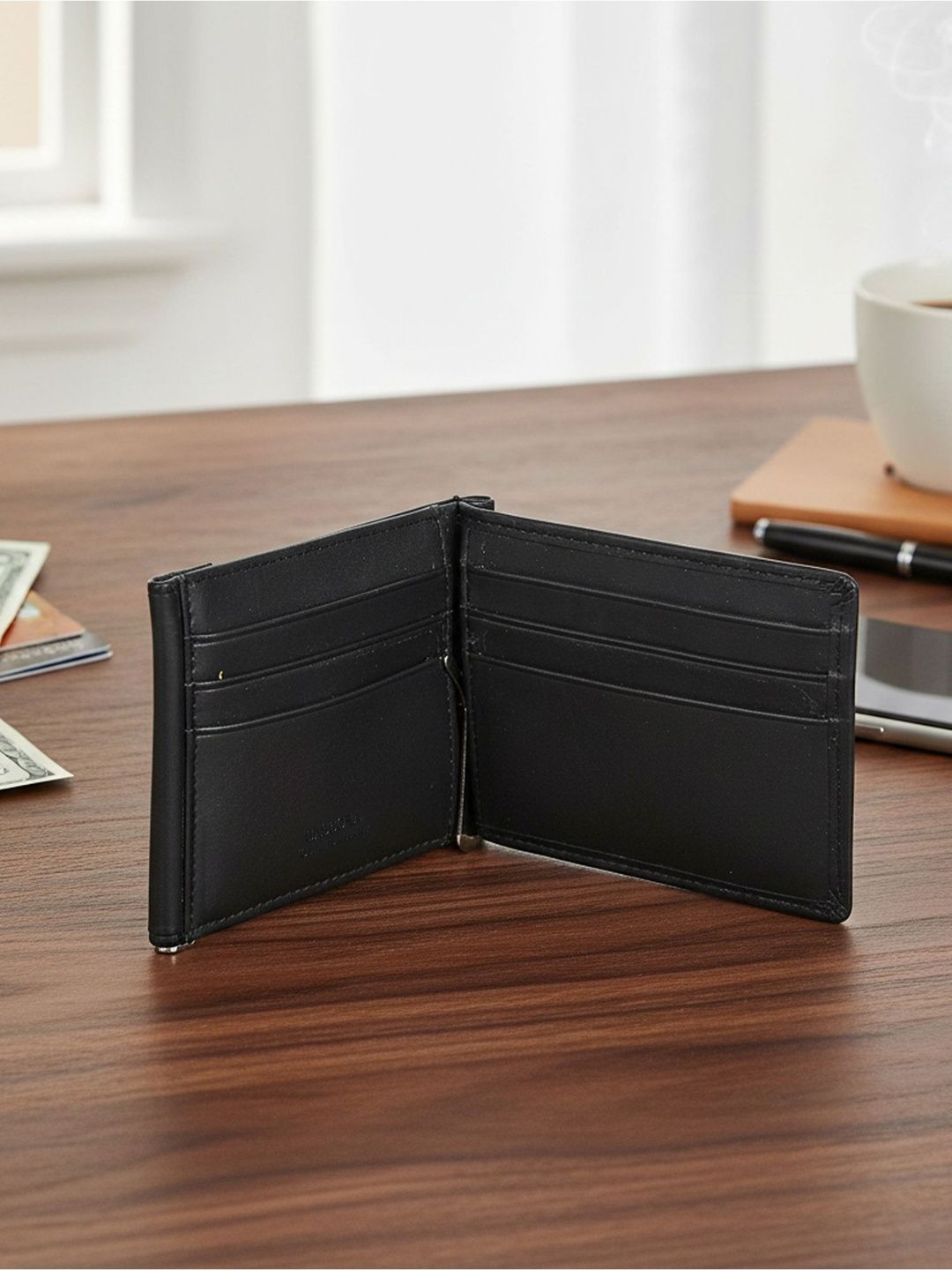 Sassora Men Leather Money Clip