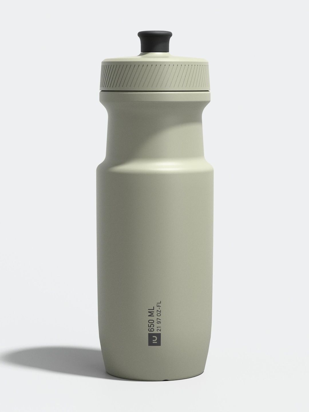 Decathlon Triban - Adults Khaki SoftFlow M Ergonomic Grip Cycling Water Bottle 650 ml