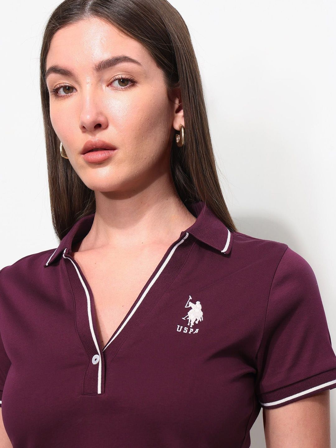Brand Logo Polo Collar T-shirt