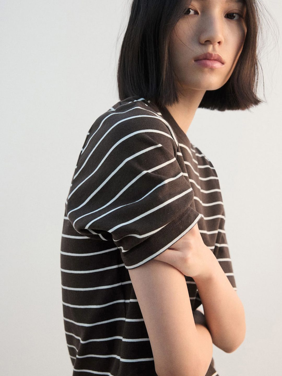 Striped Pure Cotton T-shirt