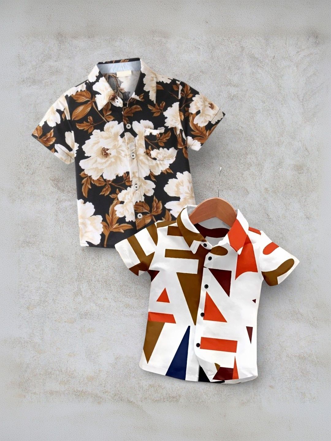 DUTT CREATION Boys Classic Printed Casual Shirt