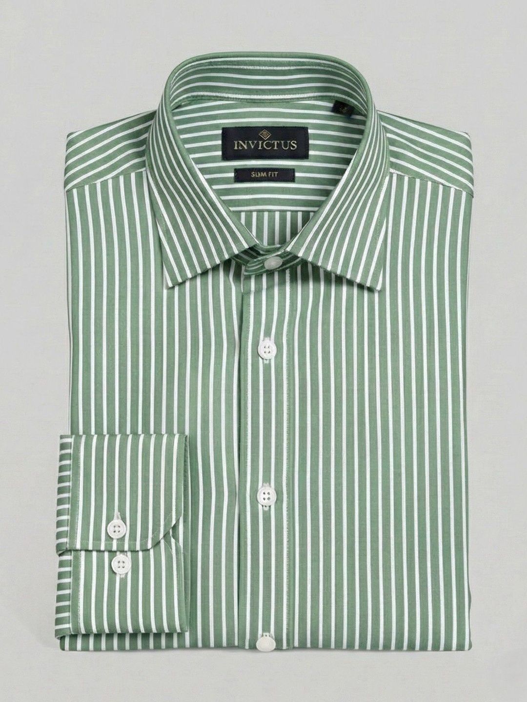 encore by INVICTUS Men Striped Formal Shirt
