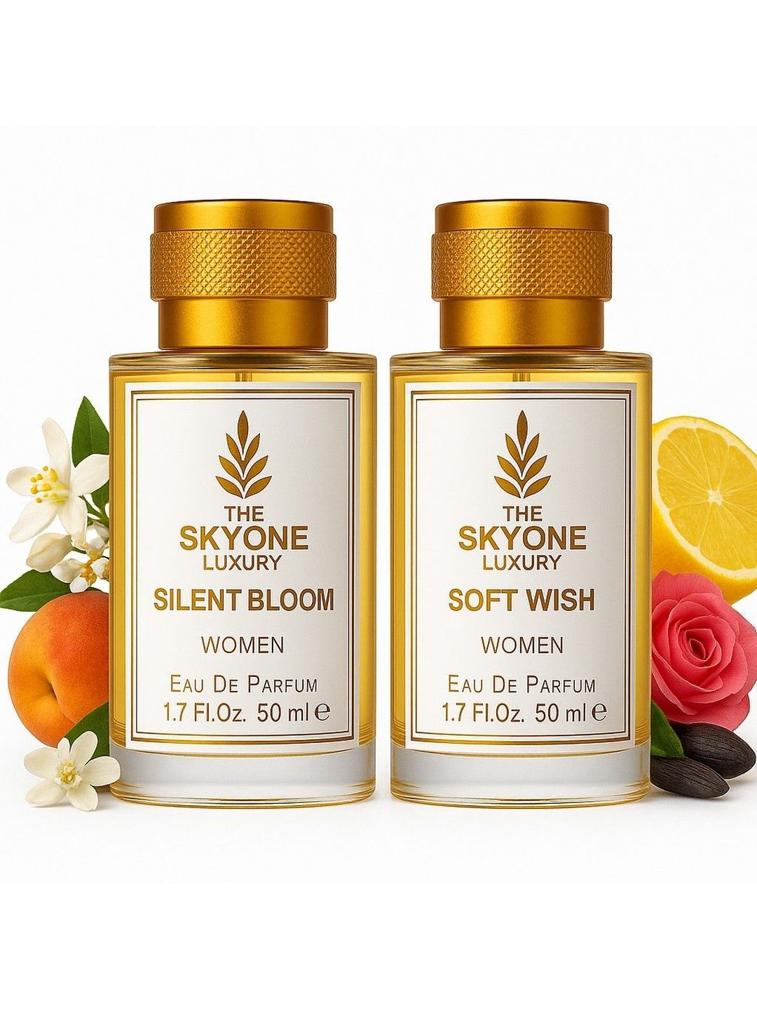 The Skyone Luxury Set Of 2 Silent Boom & Soft Wish Eau De Parfum - 50 ml Each