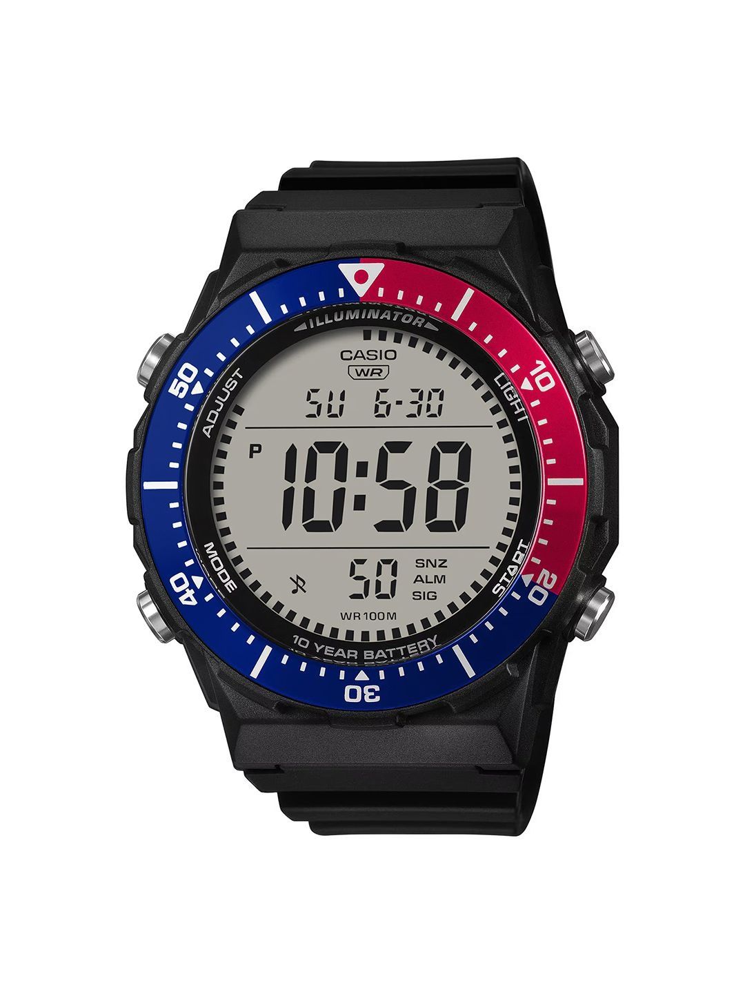 CASIO ALARM CHRONOGRAPH 100M防水 Amazon.co.jp: カシオ メンズ クラシック アラーム クロノグラフ 耐