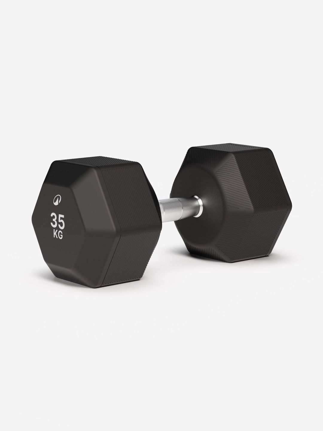 Decathlon Decathlon Corength - Adults Black Cross and Weight Training Hex Dumbbell 35 kg