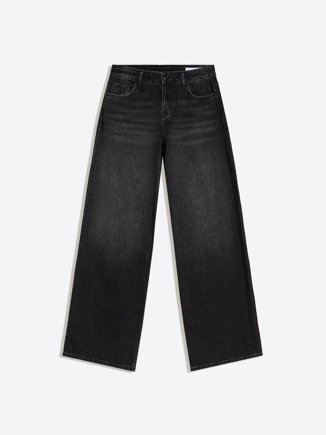 Low-rise wide-leg jeans