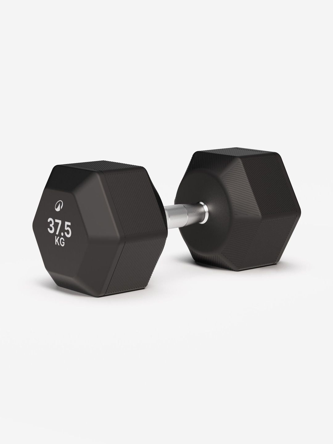 Decathlon Decathlon Corength - Adults Black Cross and Weight Training Hex Dumbbell 37.5 kg