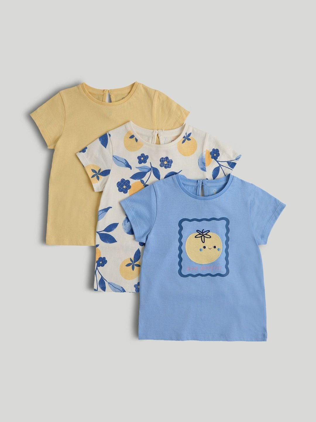 mothercare Girls Typography Printed Applique T-shirt