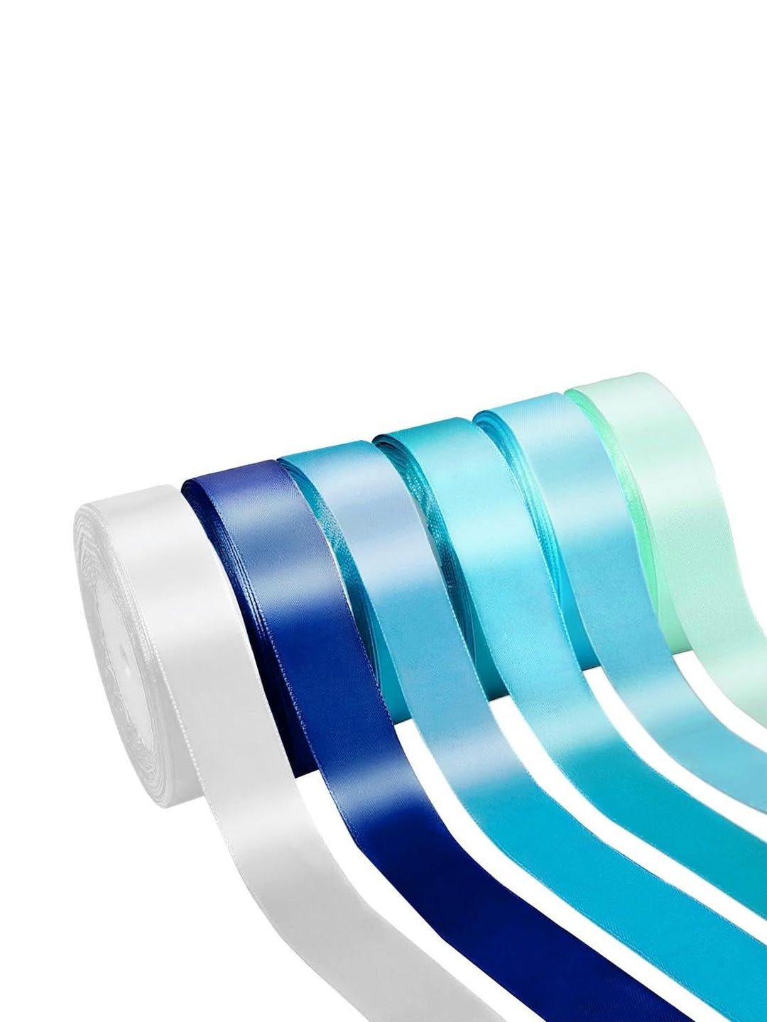 Palay 6-Pcs Blue Decorative Ribbon Fstive Decor