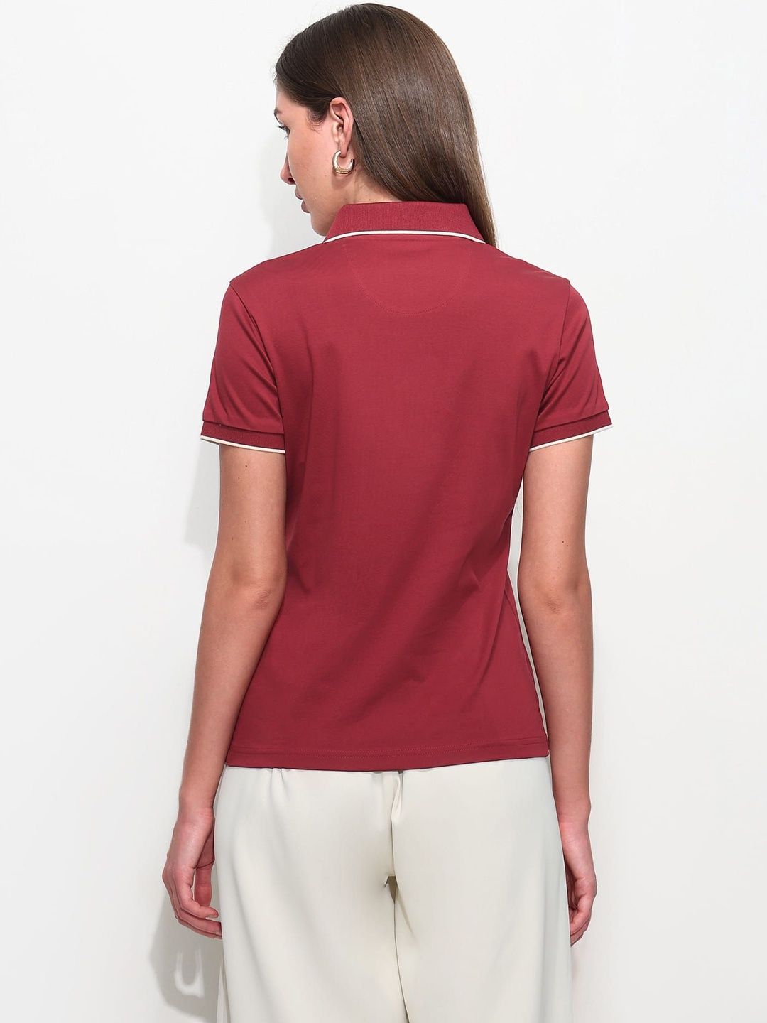 Brand Logo Polo Collar T-shirt