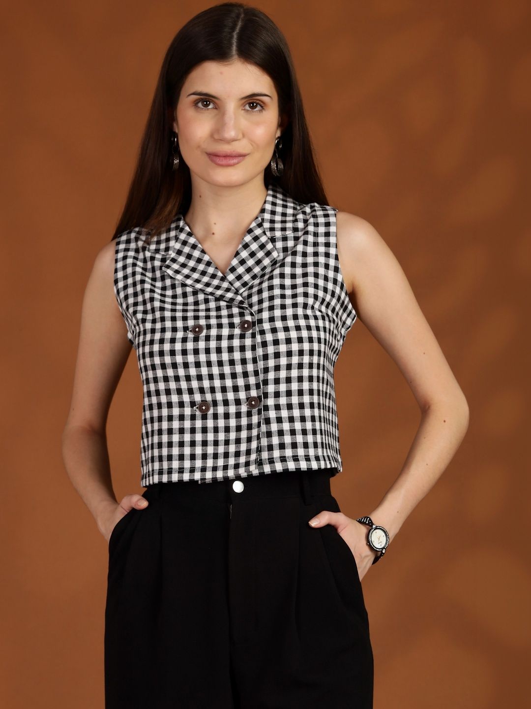 Checked Tops - Buy Checked Tops online in India
