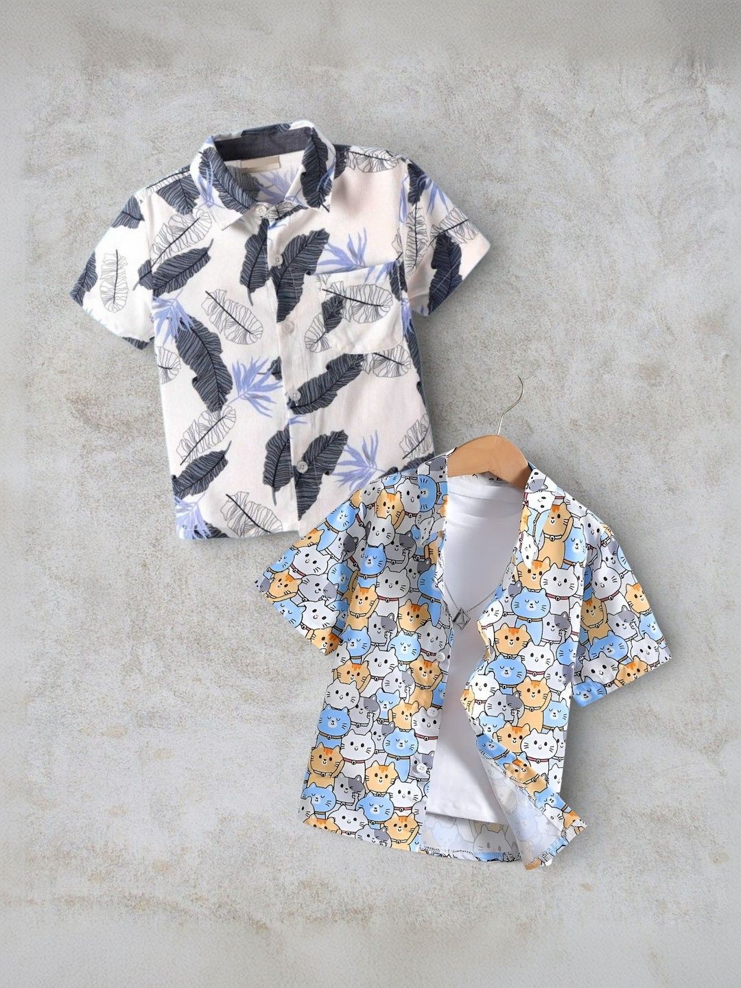DUTT CREATION Boys Classic Floral Printed Casual Shirt