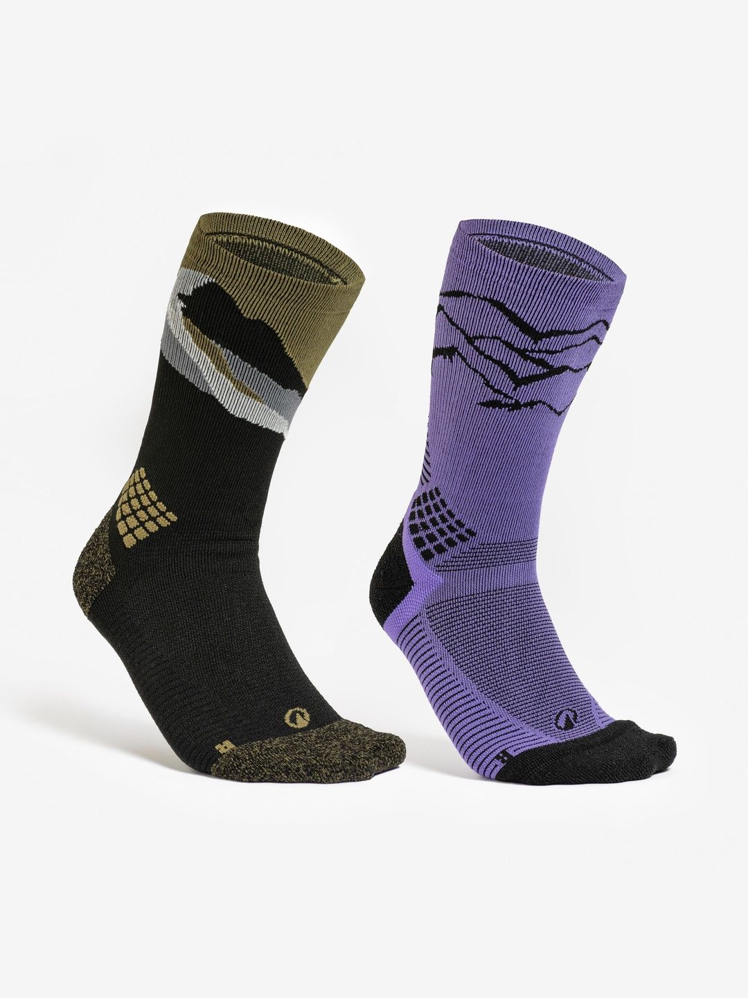 Decathlon Men Pack of 2 Assorted Patterned Calf Length Socks Offers & Cashback
