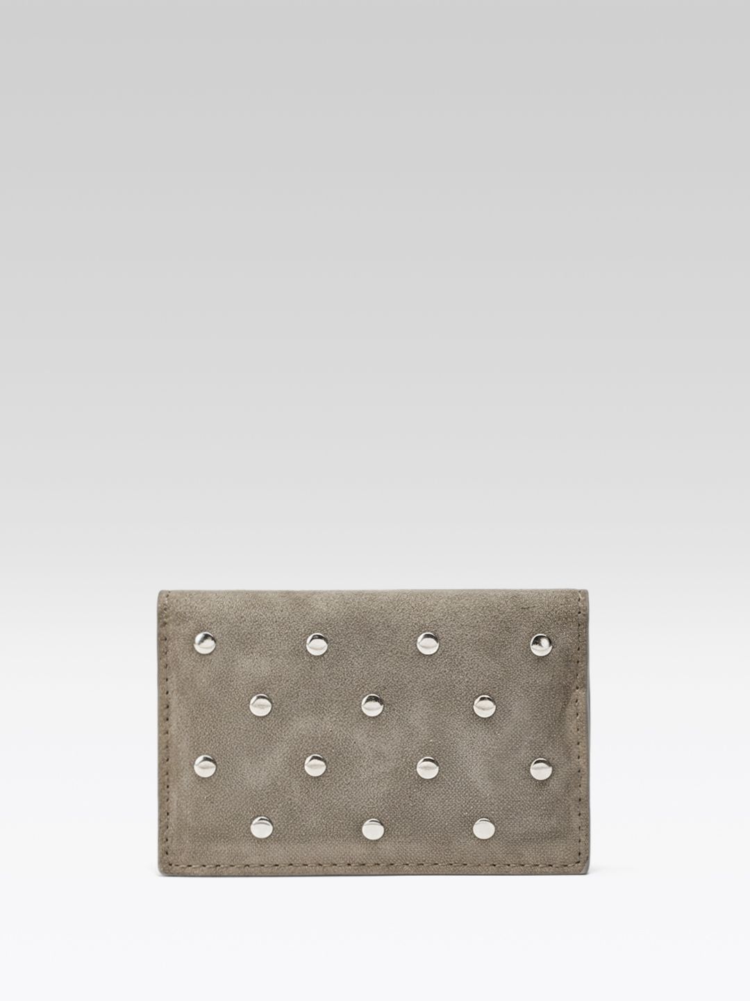 Embellished Leather Card Holder