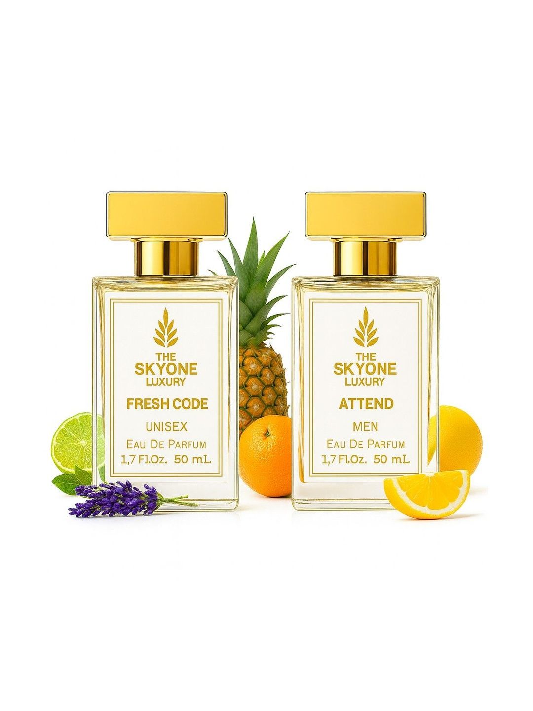 The Skyone Luxury Set Of 2 Fresh Code & Attend Eau De Parfum - 50 ml Each