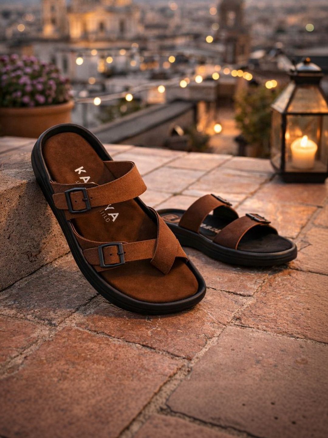 KASTAVA Men Comfort Sandals