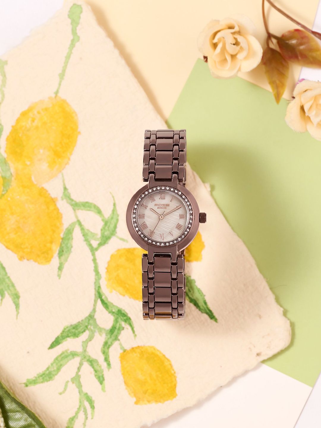 Sonata Women Poze 8 Quartz Analog Lt. Beige Dial Watch - SP80163QM01W