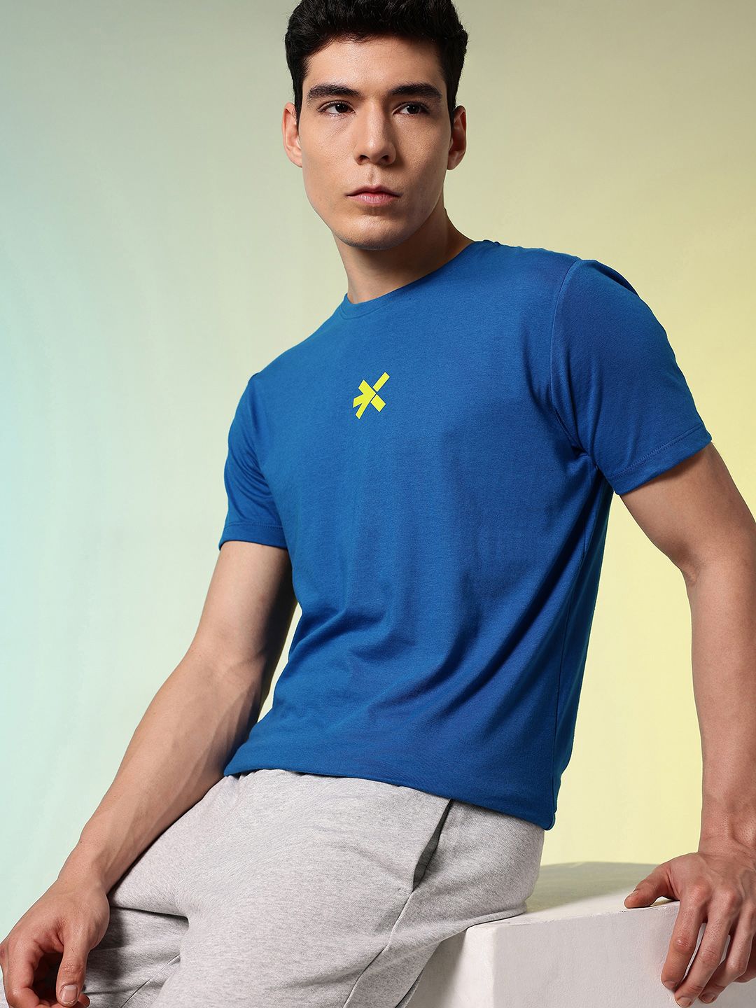 HRX by Hrithik Roshan Typography Printed Pure Cotton T-shirt