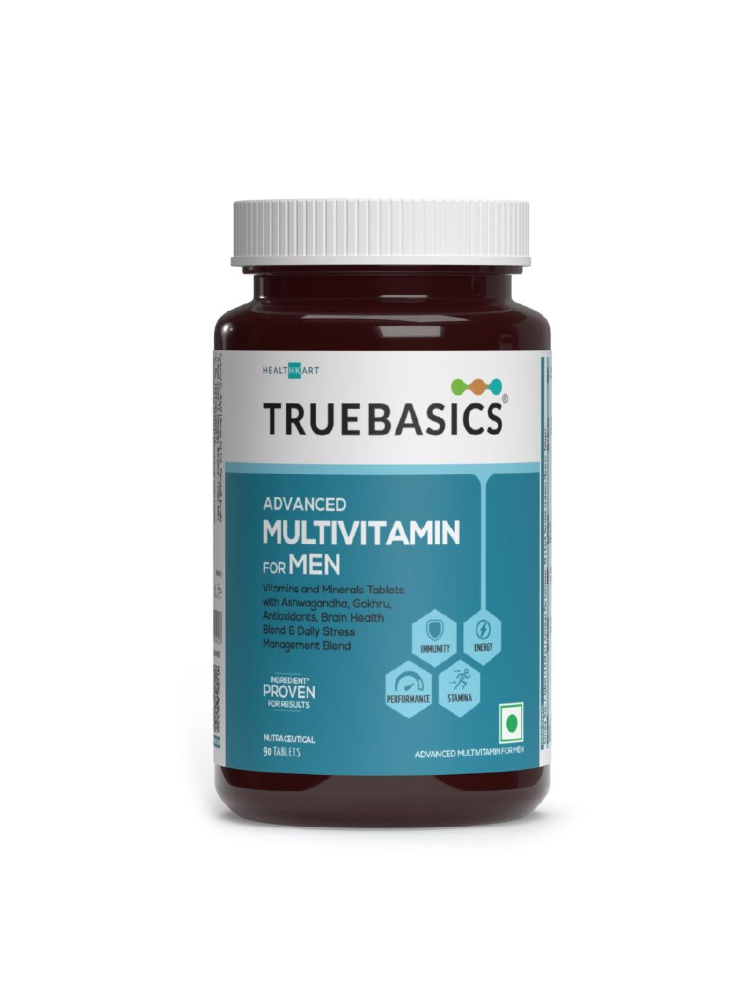 TrueBasics Multivit Men Multivitamin Tablets With Omega 3 & Anti-Oxidants - 90 Tablets